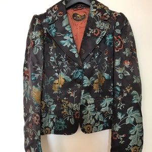 Etro Milano Floral One-Button Blazer
